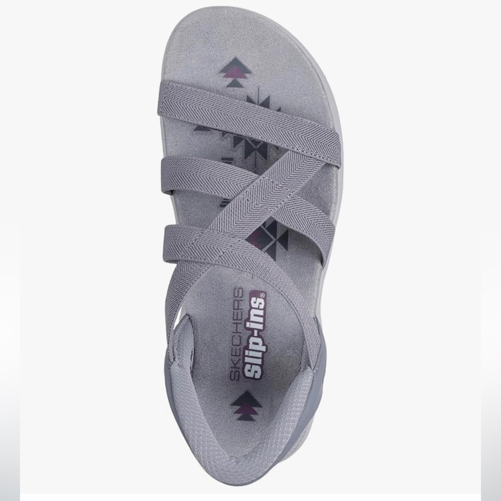 🌸NEW Skechers Women's Reggae Slim-Stretch Flex Hands Free Slip-ins Sandal Sz 10. - Picture 4 of 9